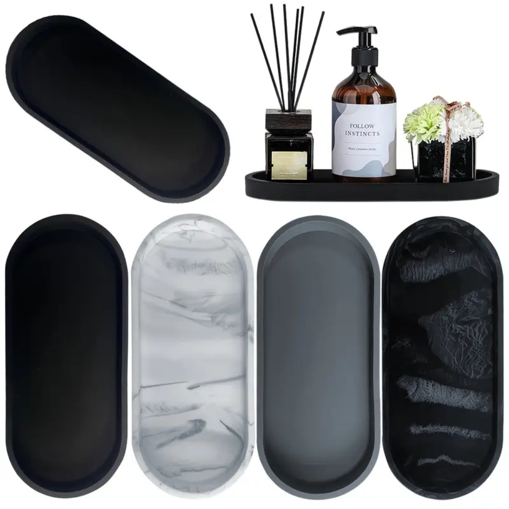Drawer Organizer Tray - 1 Adet Banyo Lavabo Silikon Tepsisi,