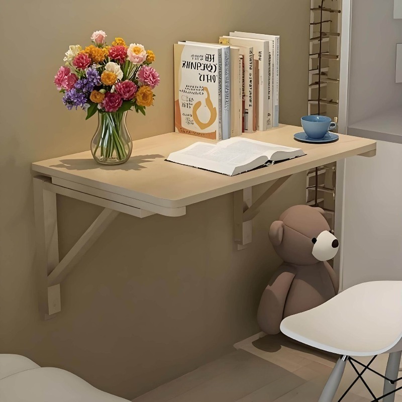 Wall Mounted Desk Fold - Duvara Monte Katlanır Masalar Dikdörtgen Masif