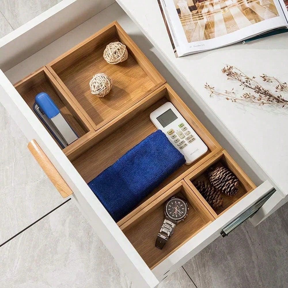 Ayarlanabilir Ahşap 2 Çekmece  - Drawer Organizer Tray incelemesi ve fiyatı