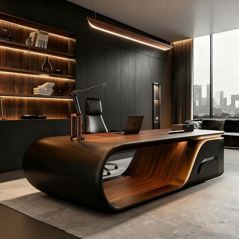 Lüks Modern L Şeklinde Yönetic - Office Furniture Manufacturers incelemesi ve fiyatı