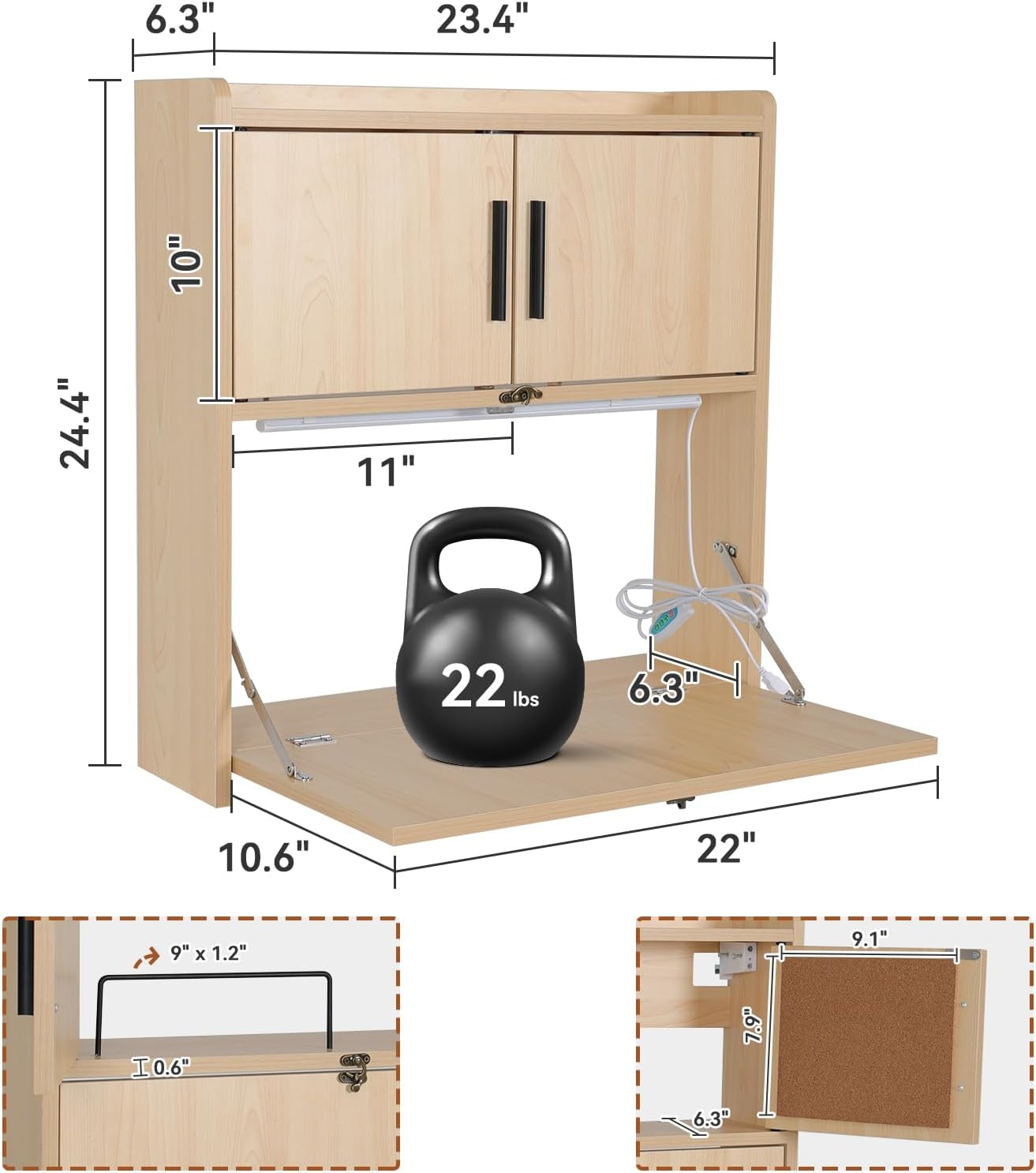 ARTETHYS Duvara Monte Edilebil - Wall Mounted Desk Fold incelemesi ve fiyatı