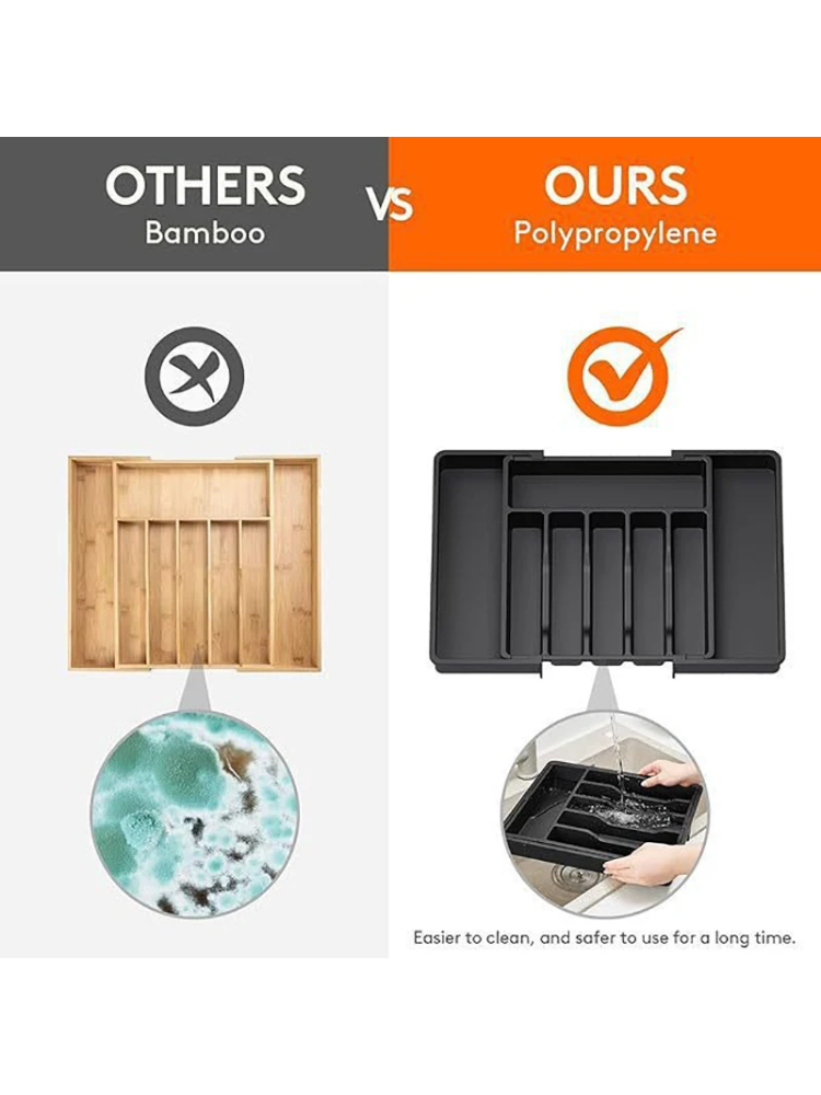 Genişletilebilir Çatal Bıçak T - Drawer Organizer Tray incelemesi ve fiyatı