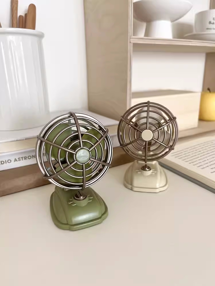 Retro masaüstü küçük Fan USB ş - Office Furniture Equipment incelemesi ve fiyatı