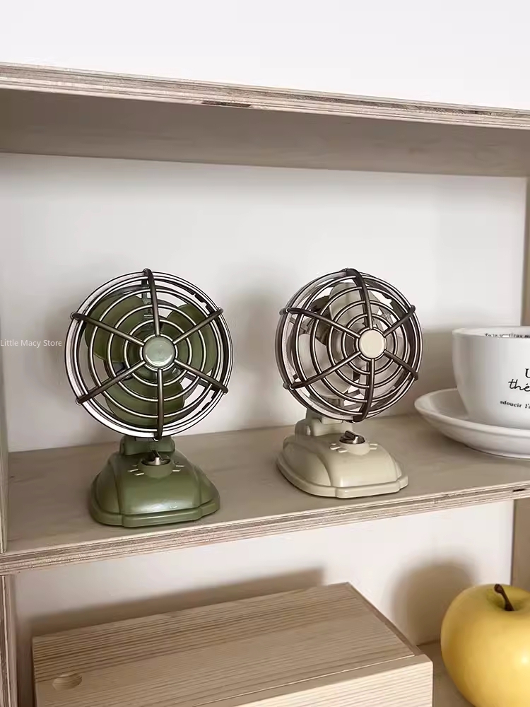 Retro masaüstü küçük Fan USB ş - Office Furniture Equipment incelemesi ve fiyatı