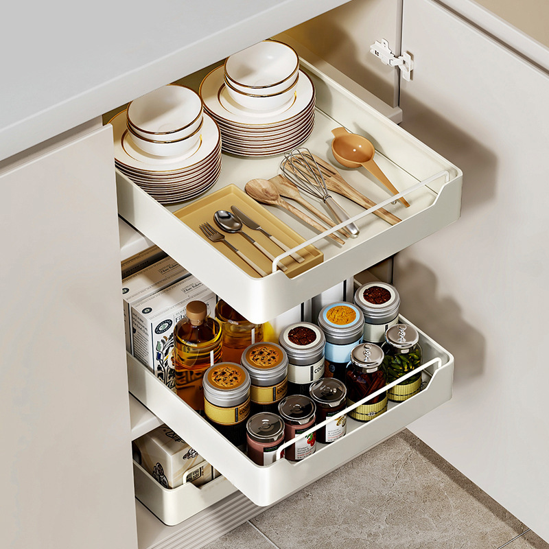 Mutfak Depolama Metal Rafı Sür - Drawer Organizer Tray incelemesi ve fiyatı